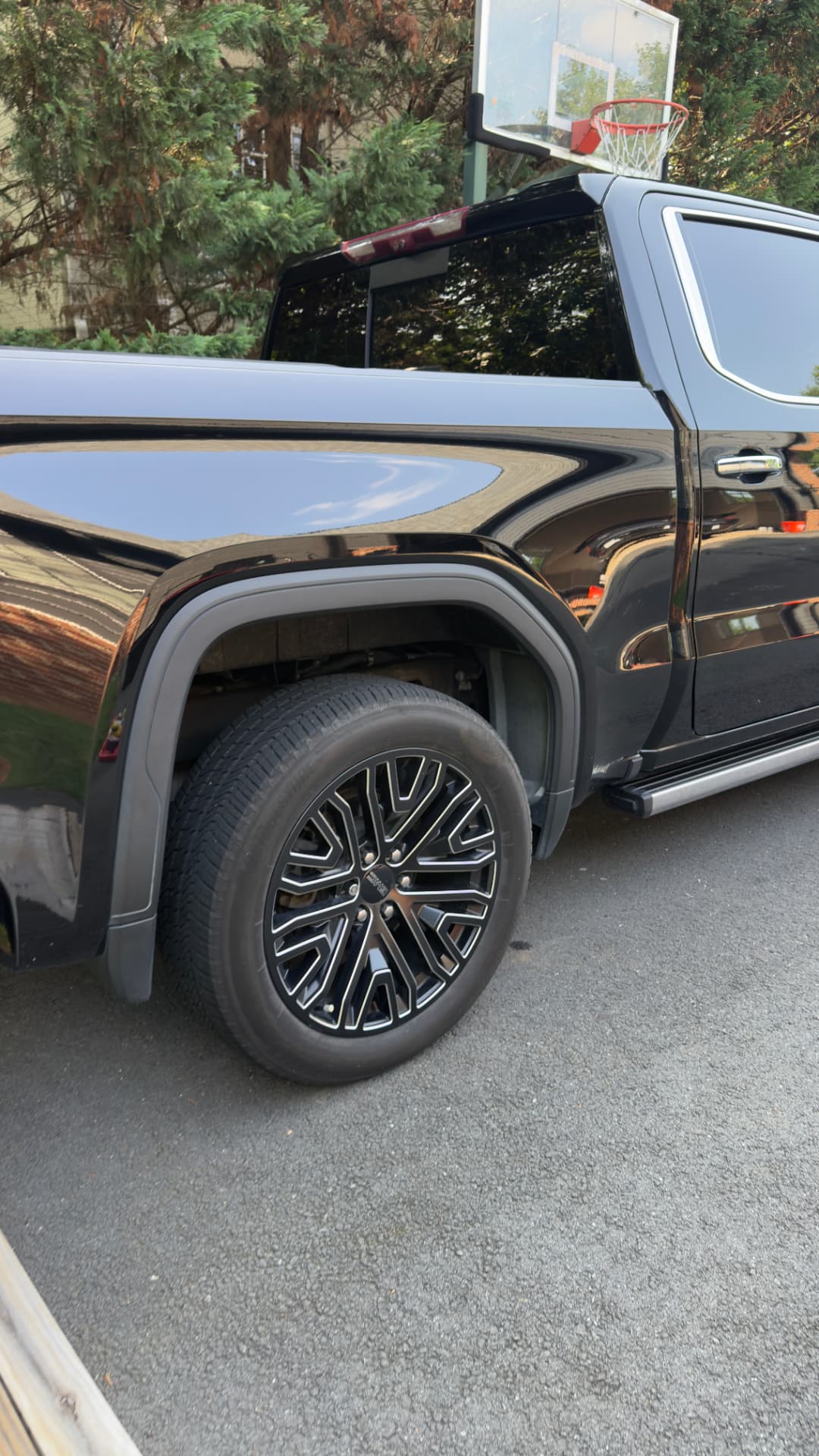 SUV wheel after decontamination